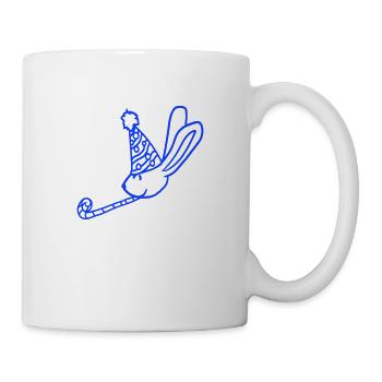 Lapin Anniversaire Années Vieux Cadeau Serviette Chapeau de fête - Mug blanc - blanc - Droite