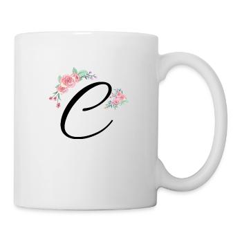 Letter c flowers - Mug - white - Right