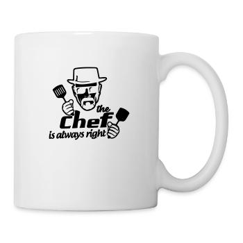 le chef a toujours raison - Mug blanc - blanc - Droite