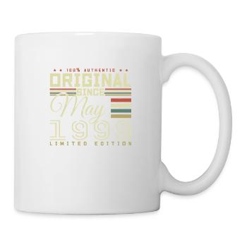 Mai 1998 Geburtstagsgeschenk, Mai 1998 Geschenk - Tasse - Weiß - Rechts