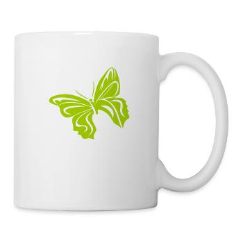 papillon - Mug blanc - blanc - Droite