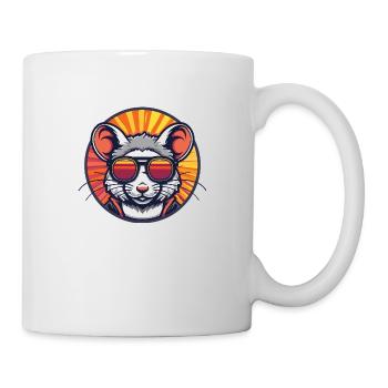 Maus Comic Cool - Tasse - Weiß - Rechts
