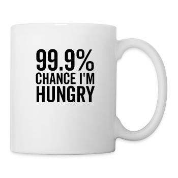 99.9 % Chance J’ai faim - Mug blanc - blanc - Droite