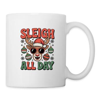 Sleigh All Day Reindeer - Mug - white - Right