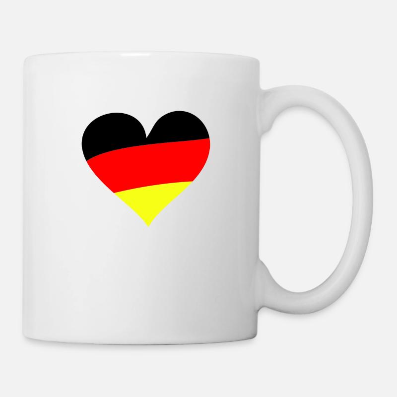 Heart Germany - Tasse - Weiß