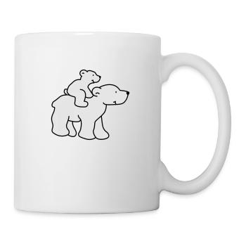 Polar Family (2 colors) - Mug blanc - blanc - Droite