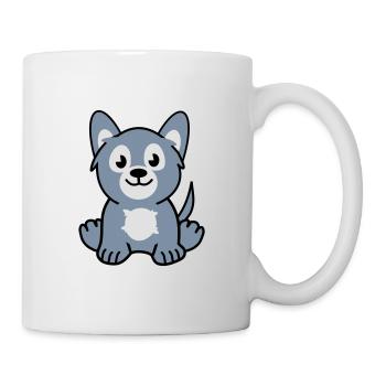 young wolf - Tasse - Weiß - Rechts