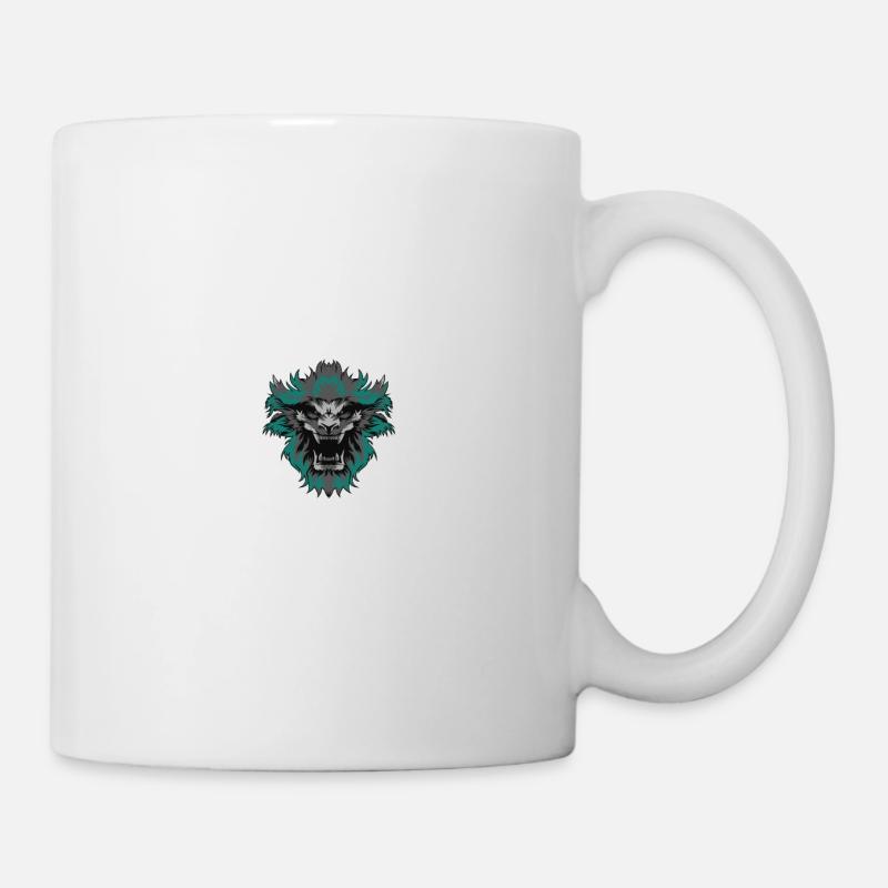 Brüllender Löwe - Tasse - Weiß