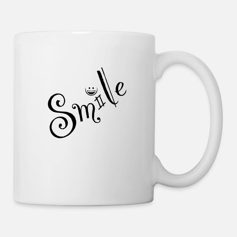 Smile - Tasse - Weiß