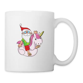 Lustiger Weihnachtsmann Santa Claus Weihnachten - Tasse - Weiß - Rechts