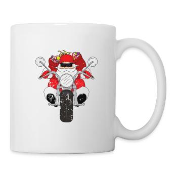 Noël rétro style grunge vintage - Mug blanc - blanc - Droite