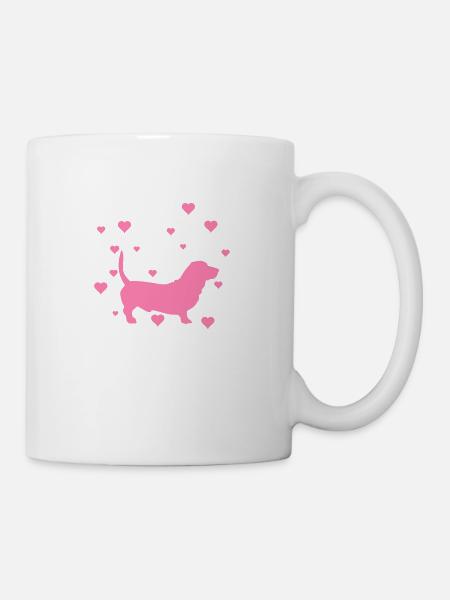 dachshund - Mug - white