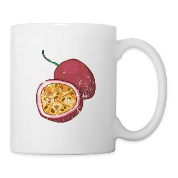 Fruit de la passion rétro style grunge vintage fruit de la passion - Mug blanc - blanc - Droite