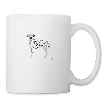 Dalmatiner Hund Tier Hundehalter Hundebesitzer - Tasse - Weiß - Rechts