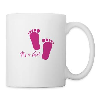 C’est une fille - Mug blanc - blanc - Droite