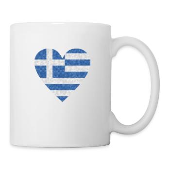 Grèce Drapeau Grec - Mug blanc - blanc - Droite