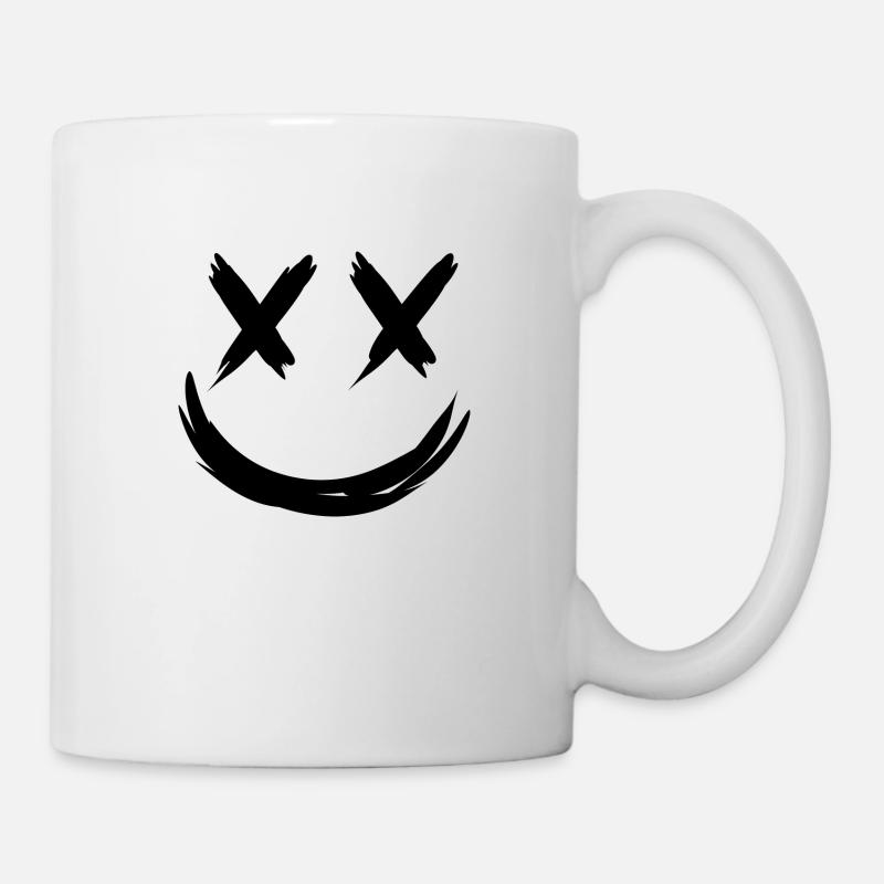 Smile avec x yeux - Mug blanc - blanc
