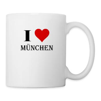 I Love München - Tasse - Weiß - Rechts