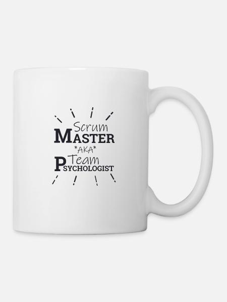 "Scrum Master Team" | "Scrum Master" - Tasse - Weiß