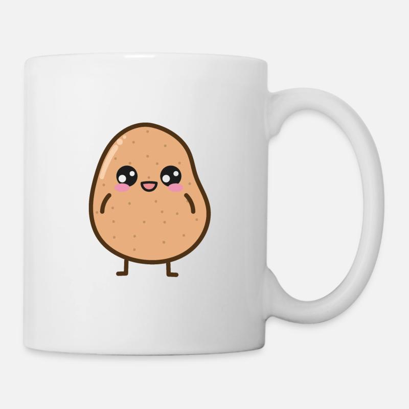Potato Smile Kawaii - Kubek - biały