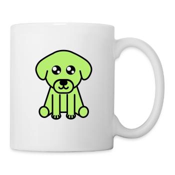Niedliches Hund Motiv - Tasse - Weiß - Rechts