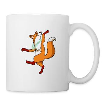 Cool dancing fox - Mug - white - Right