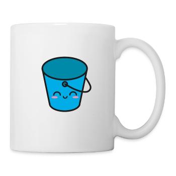Cute bucket household - Mug - white - Right