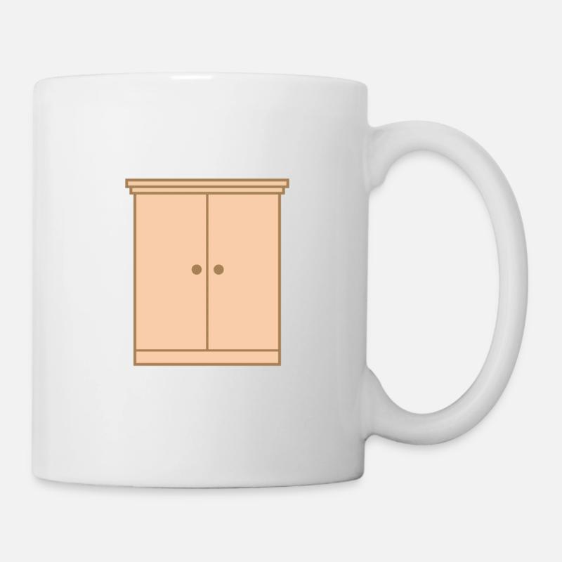 Schrank Möbel Wohnung - Tasse - Weiß