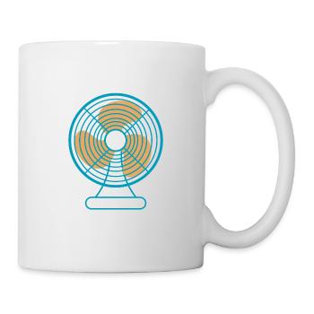 Ventilateur Croquis été - Mug blanc - blanc - Droite