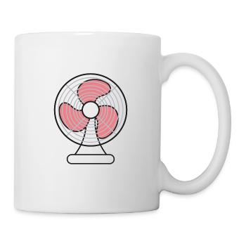 Fan summer heat - Mug - white - Right