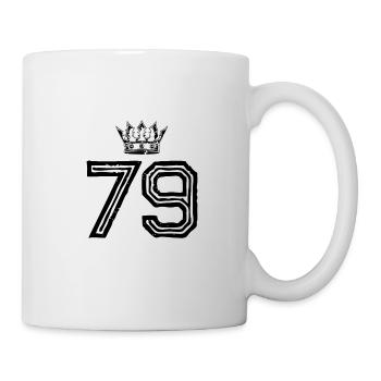 79 Number crown - Mug - white - Right