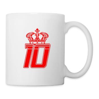 10 number crown - Mug - white - Right