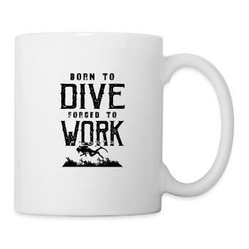 born for diving - Mug - white - Right