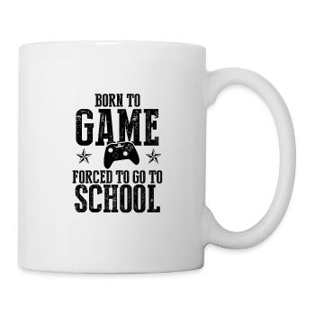 école gamer - Mug blanc - blanc - Droite