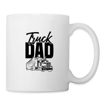 Truck dad papa - Tasse - Weiß - Rechts