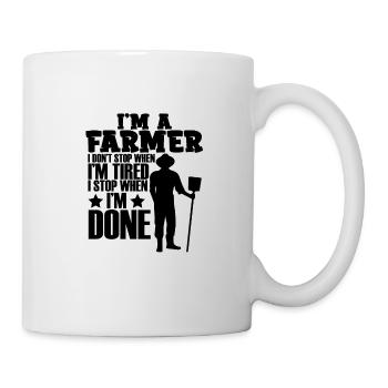 ich bin ein farmer - Tasse - Weiß - Rechts