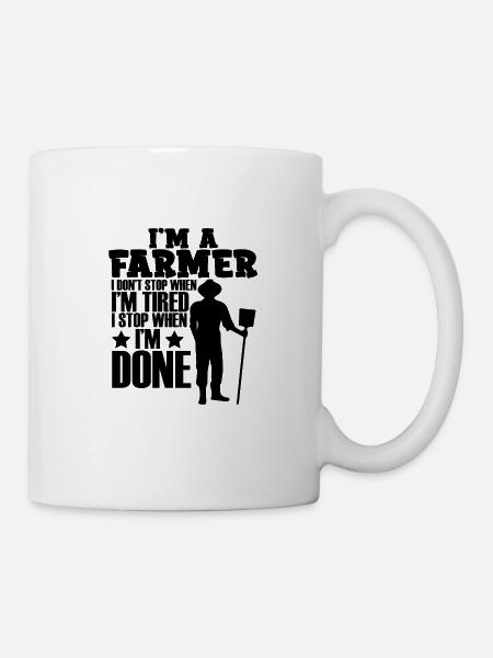 ich bin ein farmer - Tasse - Weiß