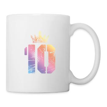 10 number crown - Mug - white - Right