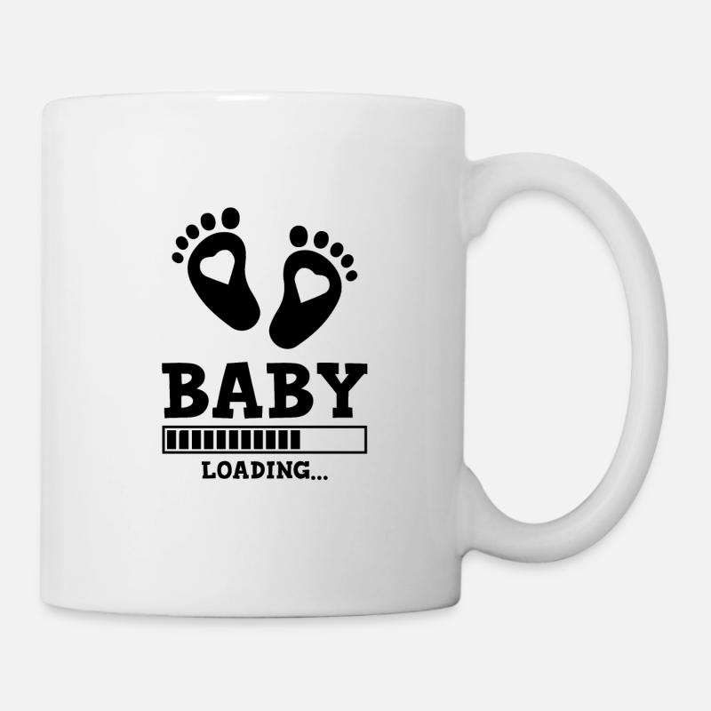 bébé loading spruch - Mug blanc - blanc