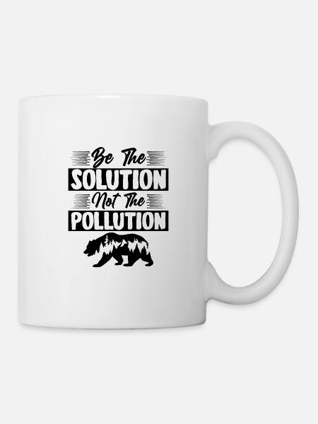 pollution de la planète - Mug blanc - blanc