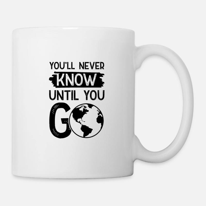 reise travel - Tasse - Weiß