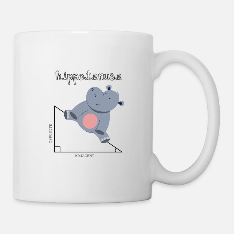 Hippotenuse - Tasse - Weiß