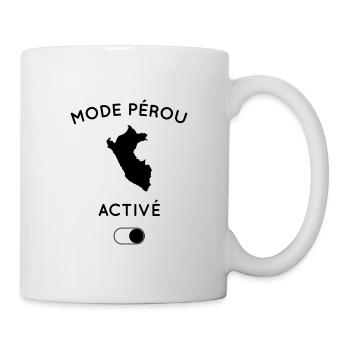 Mode Pérou activé - Mug blanc - blanc - Droite