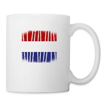 Niederlande Flagge Holland Niederländische Fahne - Tasse - Weiß - Rechts