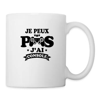 Je Peux Pas J'ai Console Humour Cadeau - Mug blanc - blanc - Droite