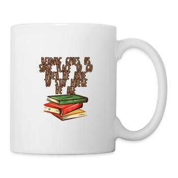 Reading Gives Us Some Place To Go - Mug - white - Right