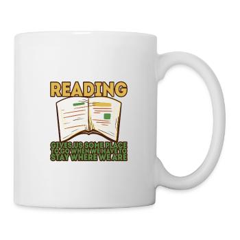 Reading Gives Us Some Place To Go 2 - Mug - white - Right