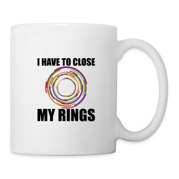Je dois fermer mes anneaux 2 - Mug blanc - blanc - Droite