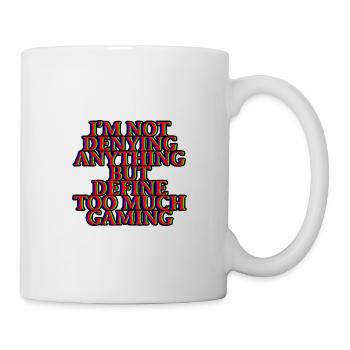 Ne rien nier mais définir trop de jeux 4 - Mug blanc - blanc - Droite