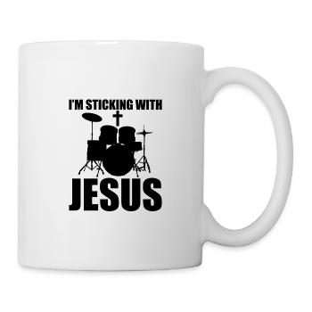 I'm Sticking With Jesus 3 - Tasse - Weiß - Rechts